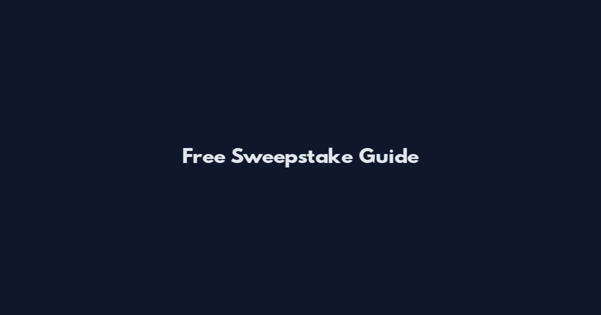 Free Sweepstake Guide