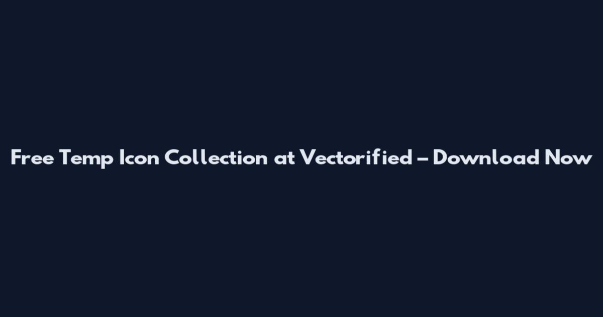 Free Temp Icon Collection at Vectorified – Download Now