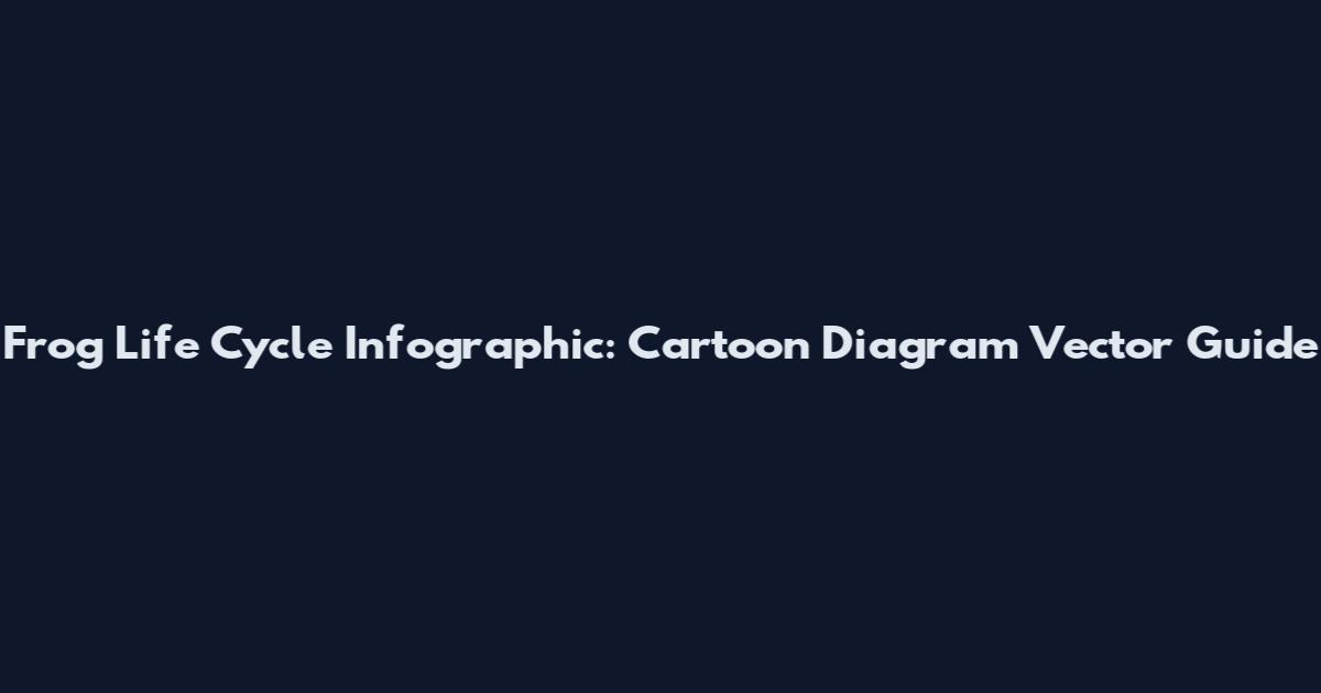 Frog Life Cycle Infographic: Cartoon Diagram Vector Guide