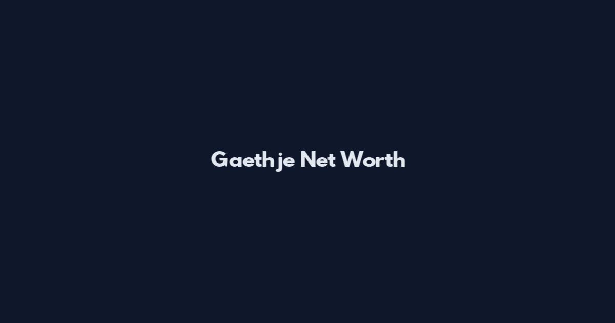 Gaethje Net Worth