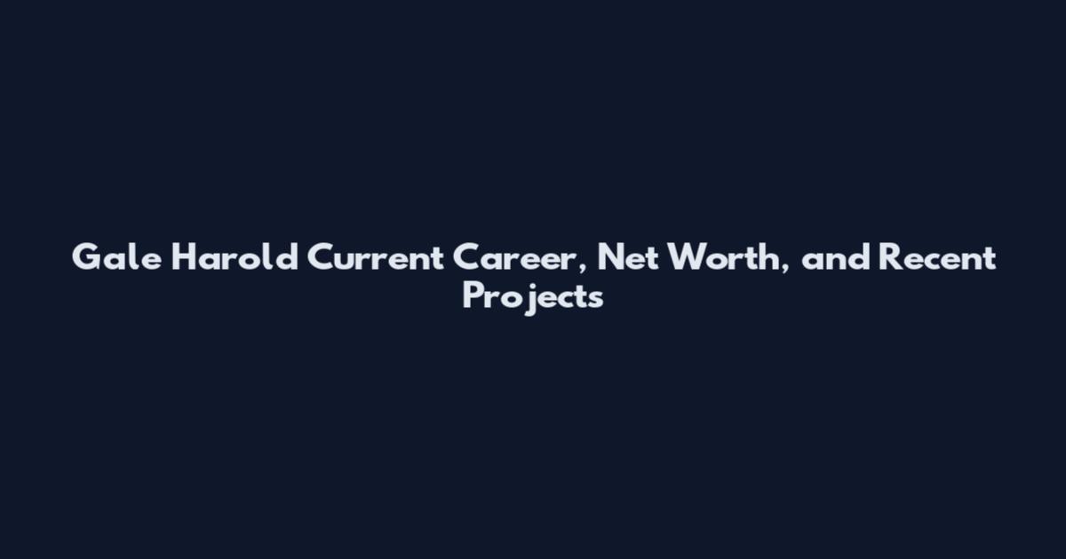 Gale Harold Current Career, Net Worth, and Recent Projects