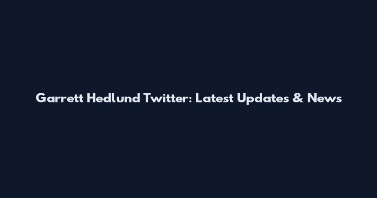 Garrett Hedlund Twitter: Latest Updates & News