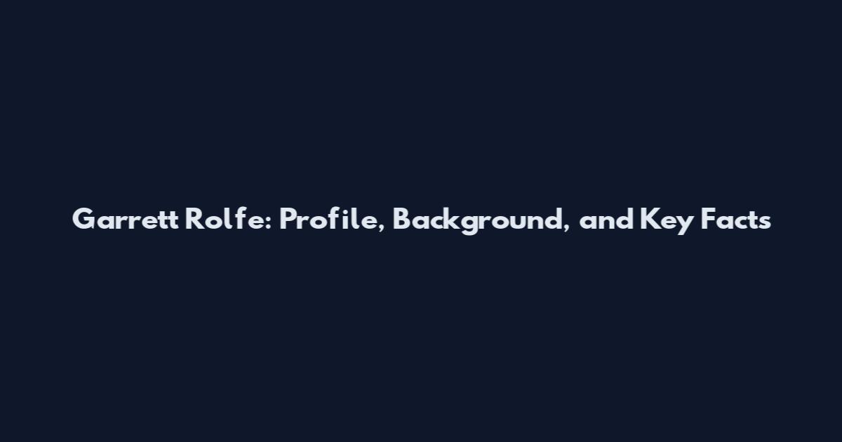 Garrett Rolfe: Profile, Background, and Key Facts