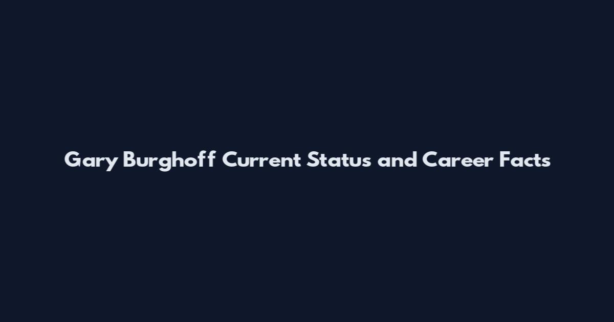 Gary Burghoff Current Status and Career Facts