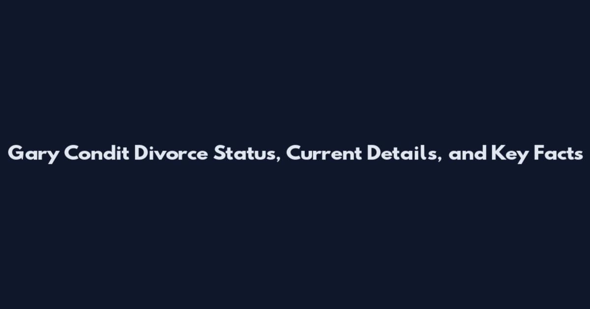 Gary Condit Divorce Status, Current Details, and Key Facts