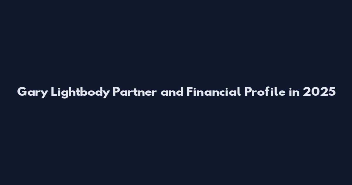 Gary Lightbody Partner and Financial Profile in 2025