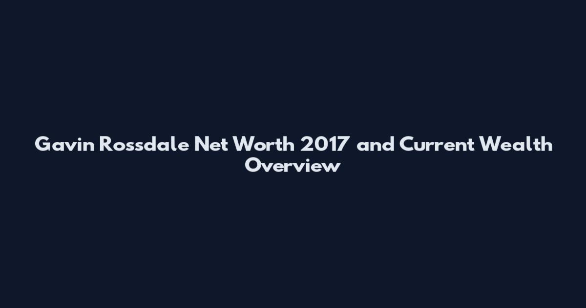 Gavin Rossdale Net Worth 2017 and Current Wealth Overview