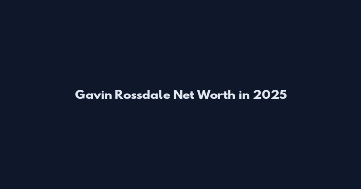 Gavin Rossdale Net Worth in 2025
