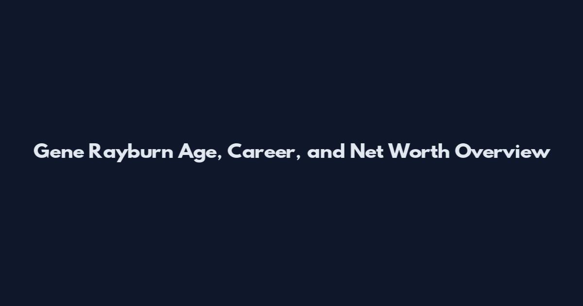Gene Rayburn Age, Career, and Net Worth Overview