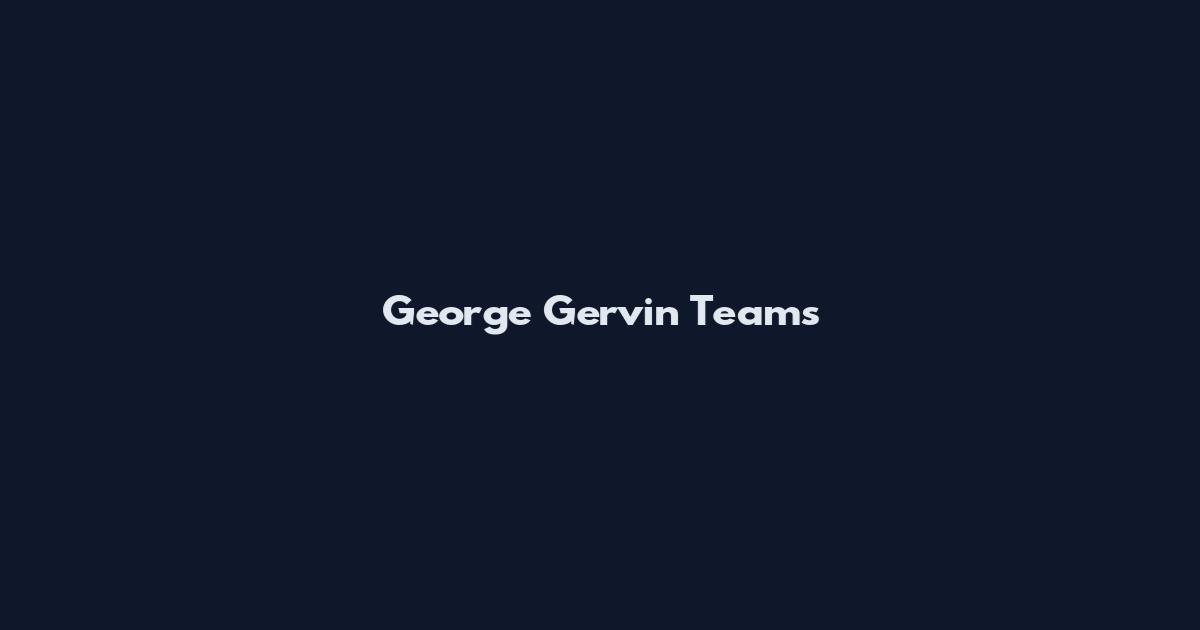 George Gervin Teams