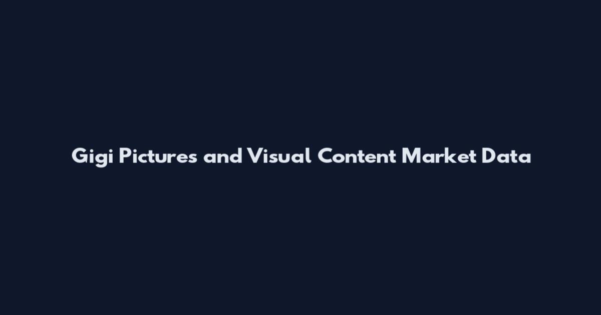 Gigi Pictures and Visual Content Market Data