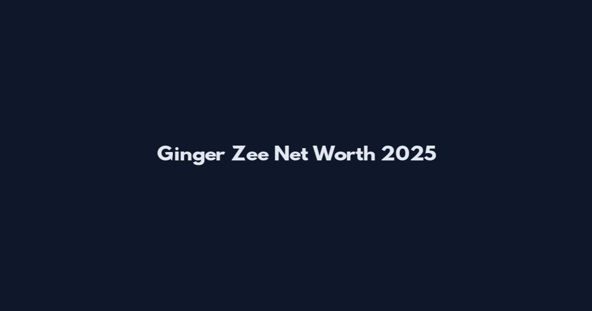 Ginger Zee Net Worth 2025