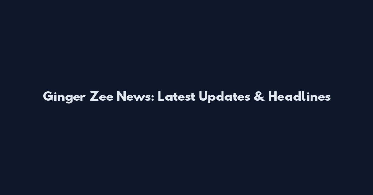 Ginger Zee News: Latest Updates & Headlines