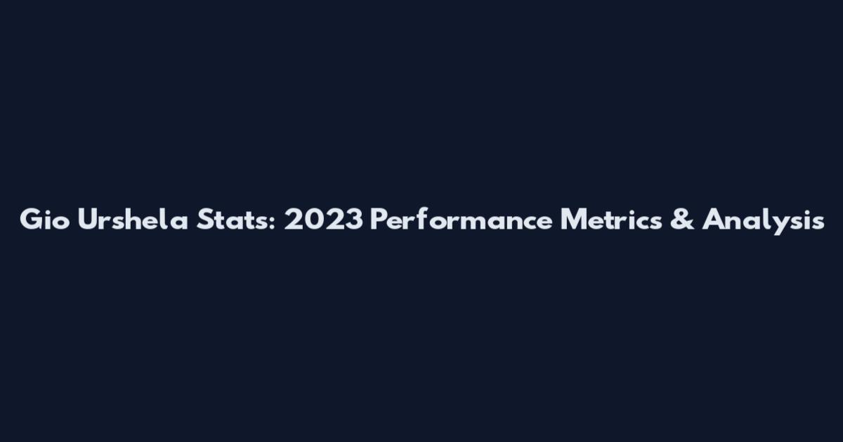 Gio Urshela Stats: 2023 Performance Metrics & Analysis