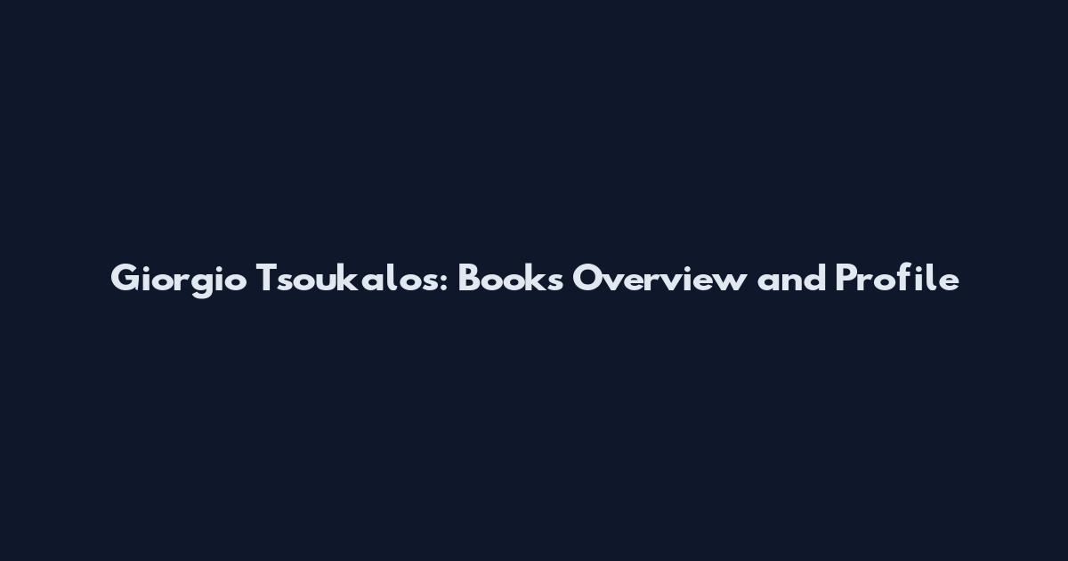 Giorgio Tsoukalos: Books Overview and Profile