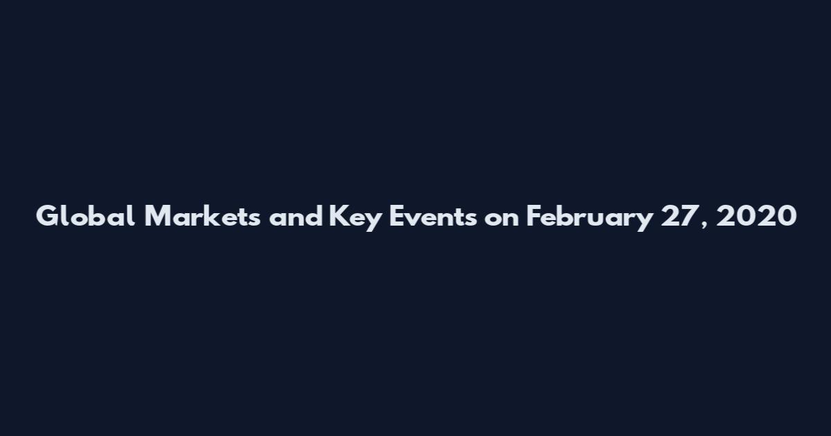 Global Markets and Key Events on February 27, 2020