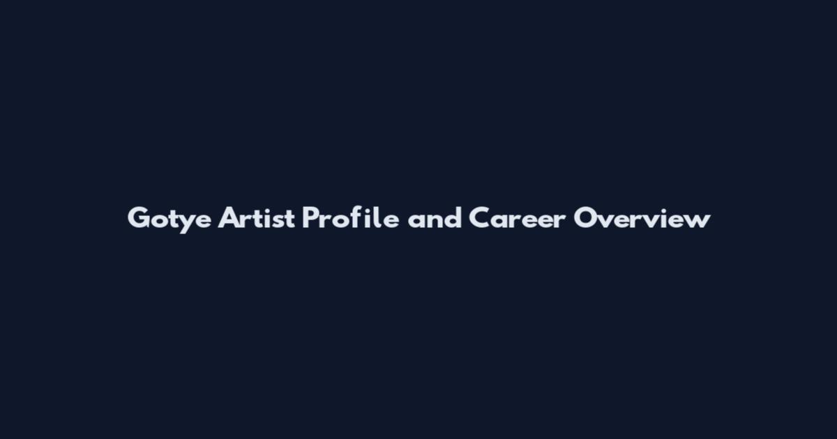 Gotye Artist Profile and Career Overview