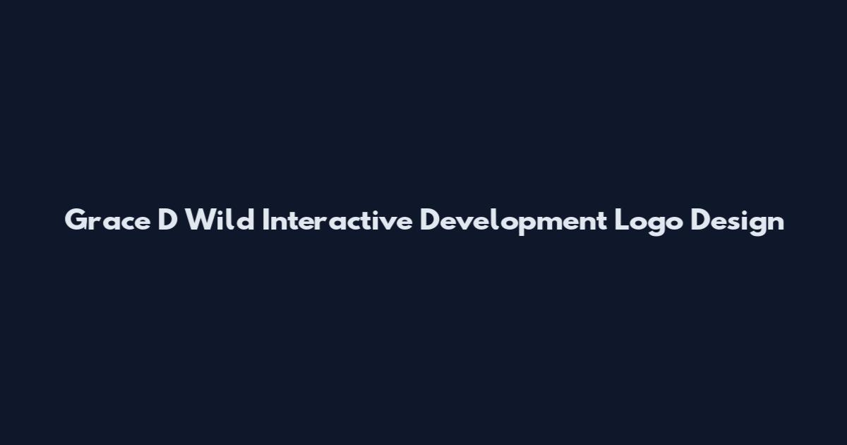 Grace D Wild Interactive Development Logo Design