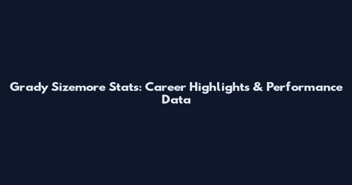 Grady Sizemore Stats: Career Highlights & Performance Data
