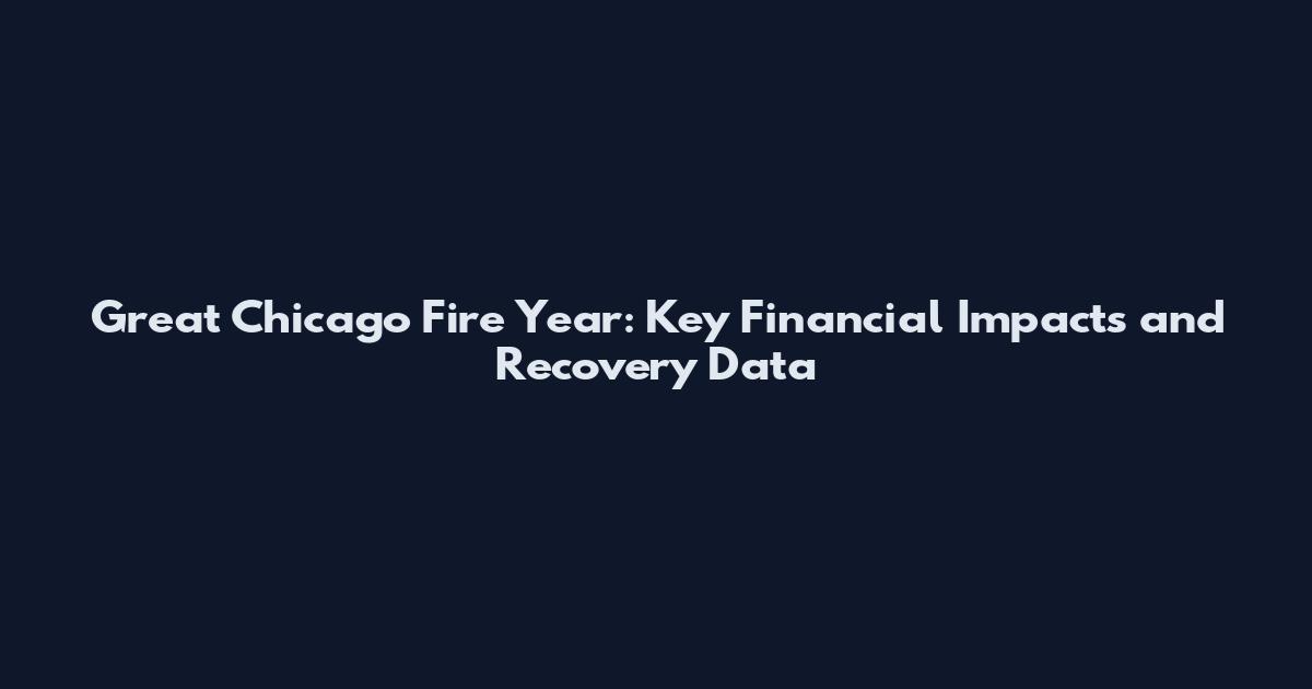Great Chicago Fire Year: Key Financial Impacts and Recovery Data