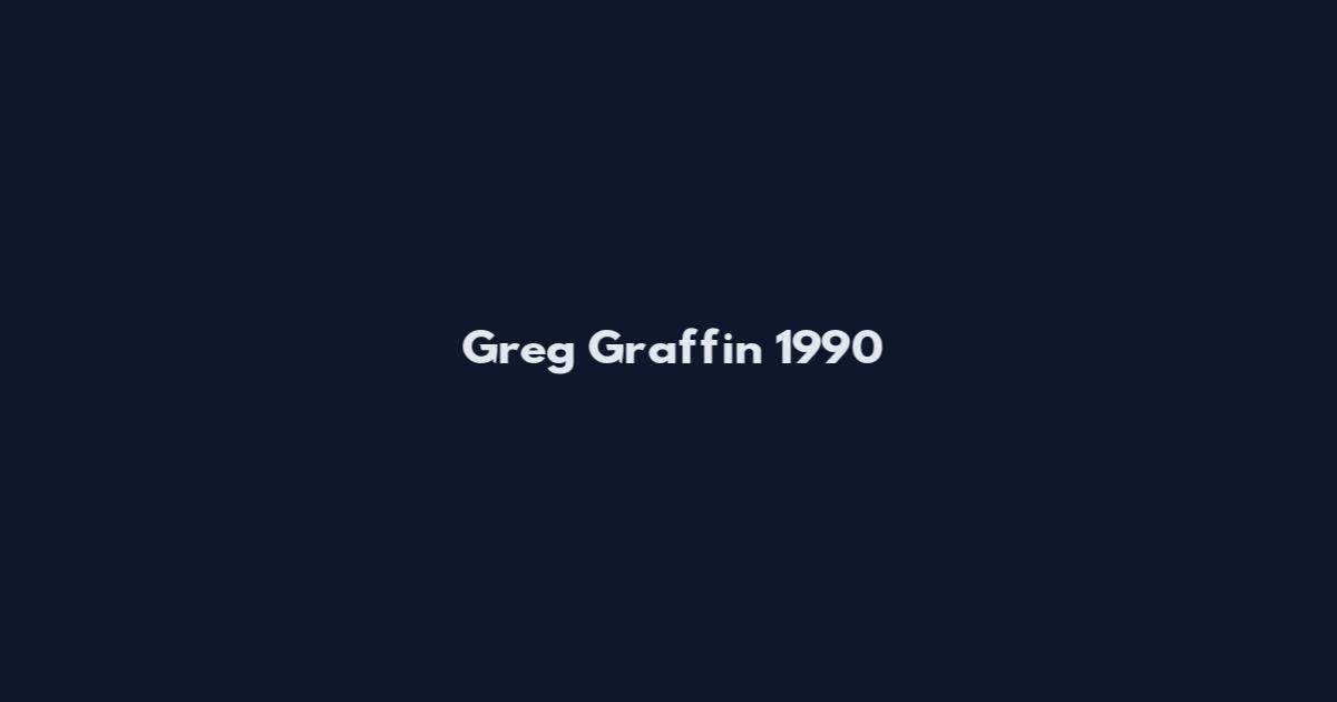 Greg Graffin 1990