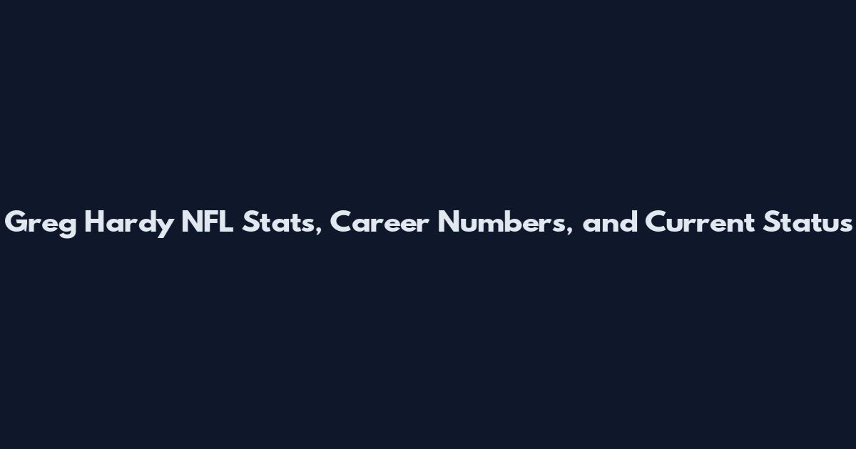 Greg Hardy NFL Stats, Career Numbers, and Current Status