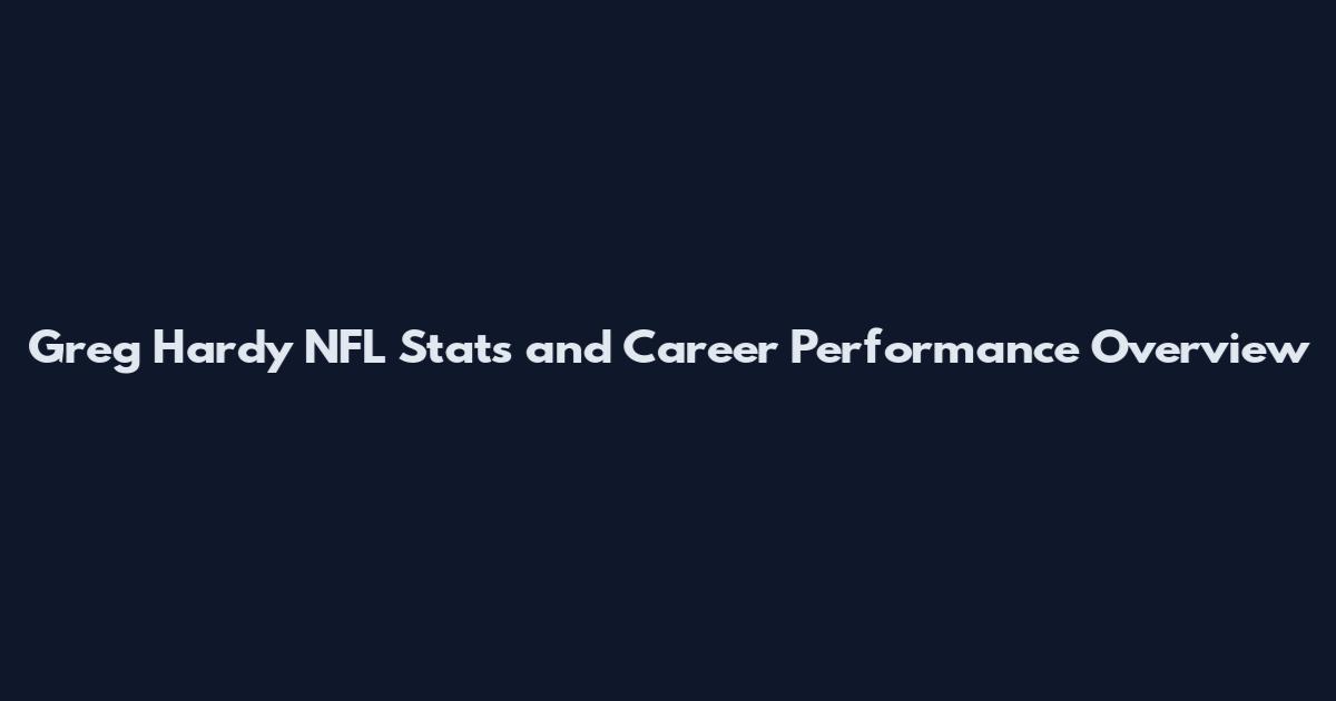 Greg Hardy NFL Stats and Career Performance Overview