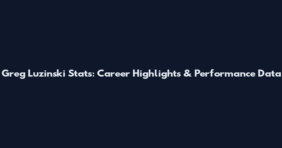 Greg Luzinski Stats: Career Highlights & Performance Data