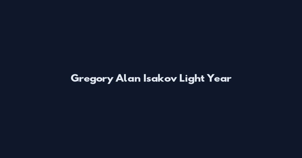 Gregory Alan Isakov Light Year