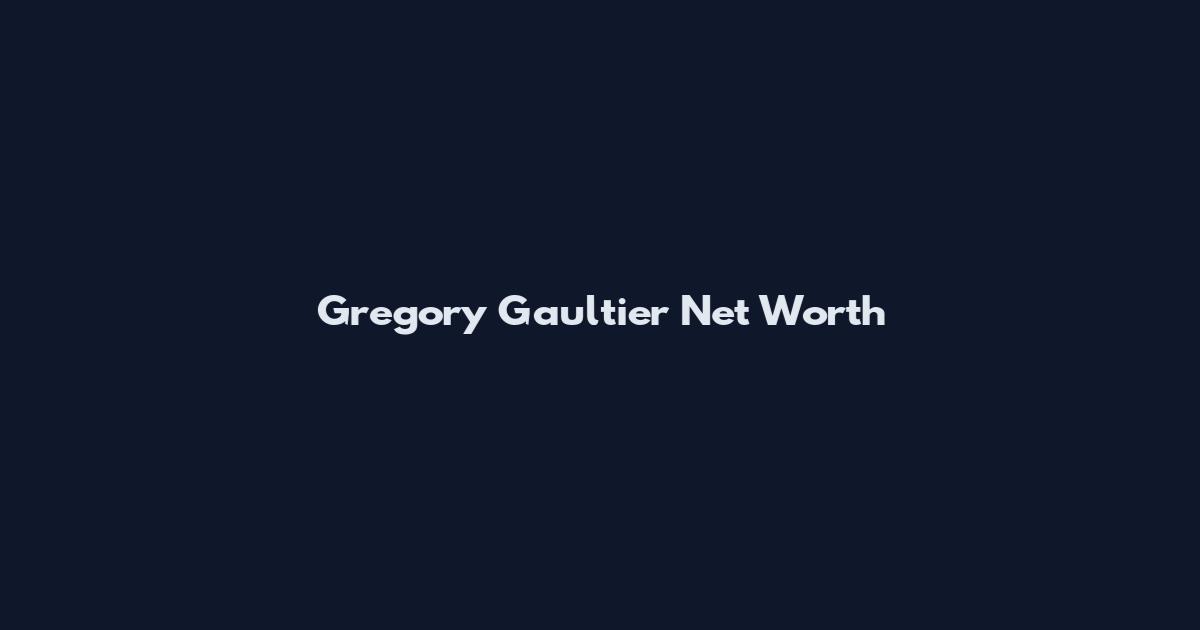Gregory Gaultier Net Worth