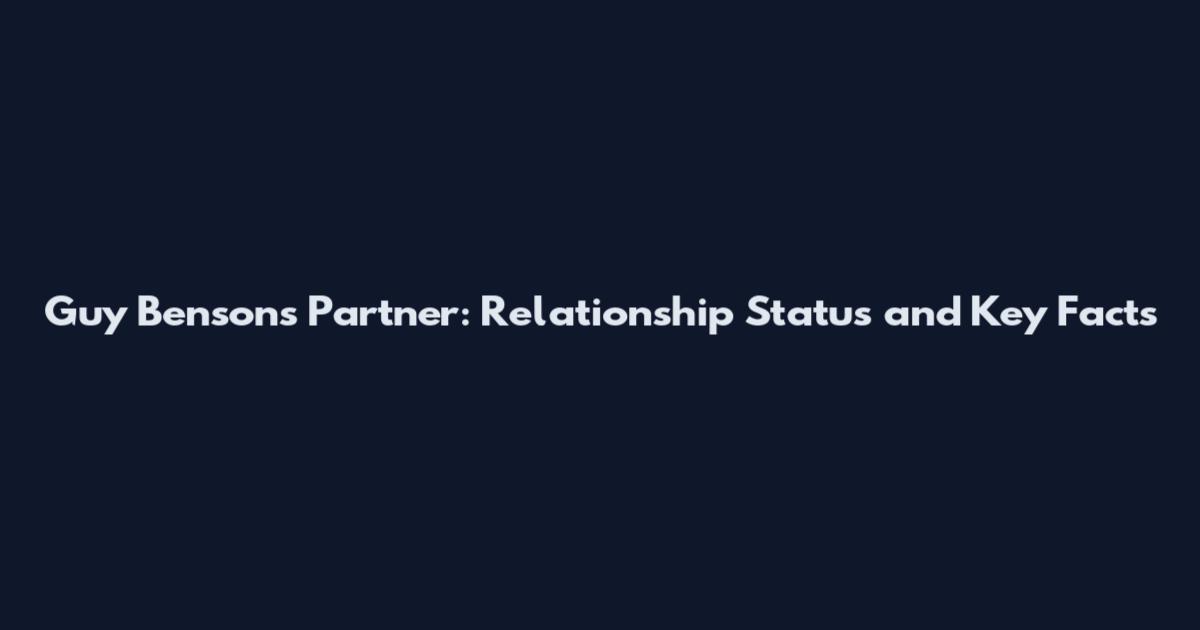 Guy Benson's Partner: Relationship Status and Key Facts