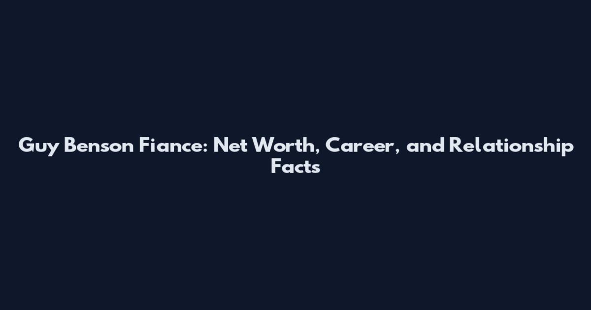 Guy Benson Fiance: Net Worth, Career, and Relationship Facts