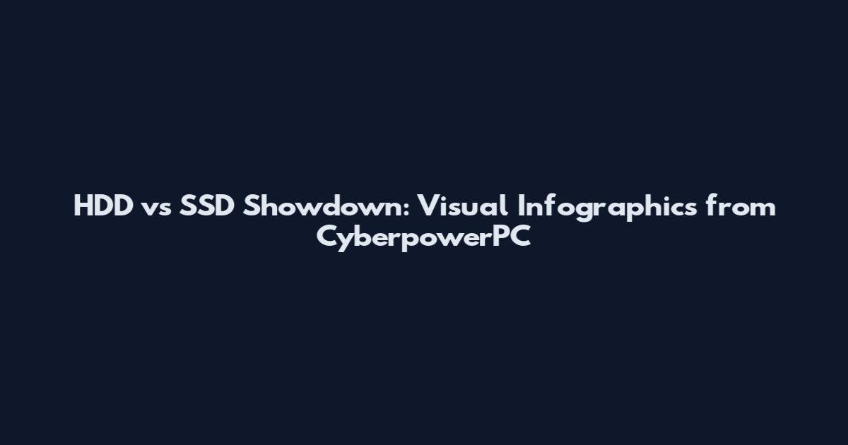 HDD vs SSD Showdown: Visual Infographics from CyberpowerPC