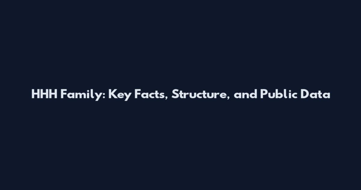 HHH Family: Key Facts, Structure, and Public Data