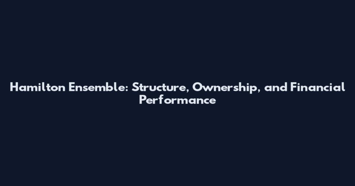 Hamilton Ensemble: Structure, Ownership, and Financial Performance