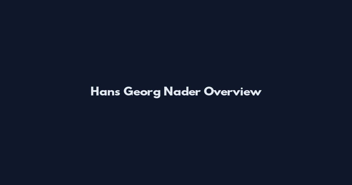 Hans Georg Nader Overview