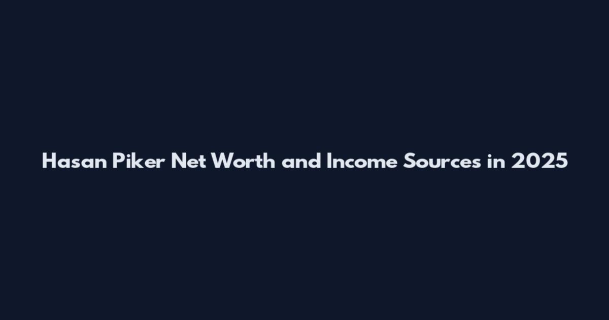 Hasan Piker Net Worth and Income Sources in 2025
