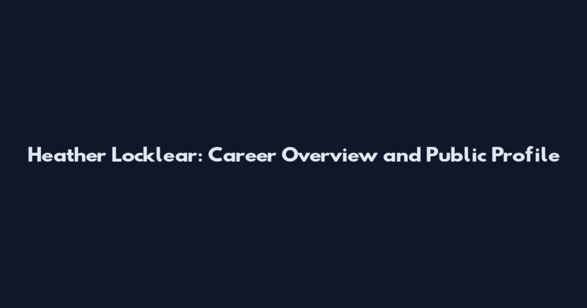 Heather Locklear: Career Overview and Public Profile