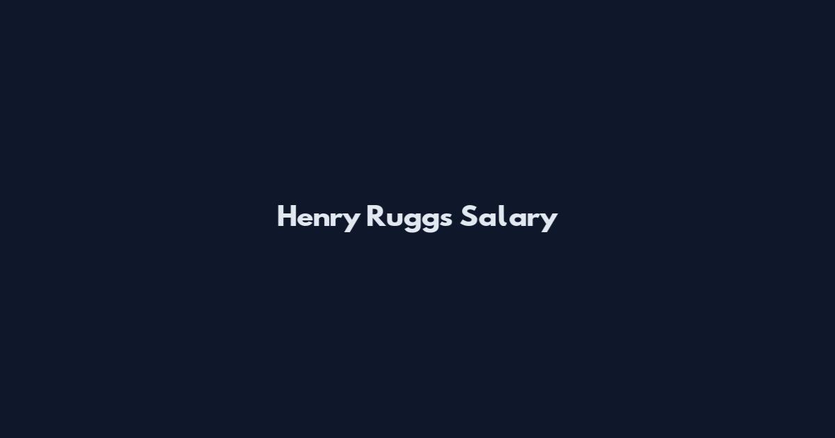 Henry Ruggs Salary