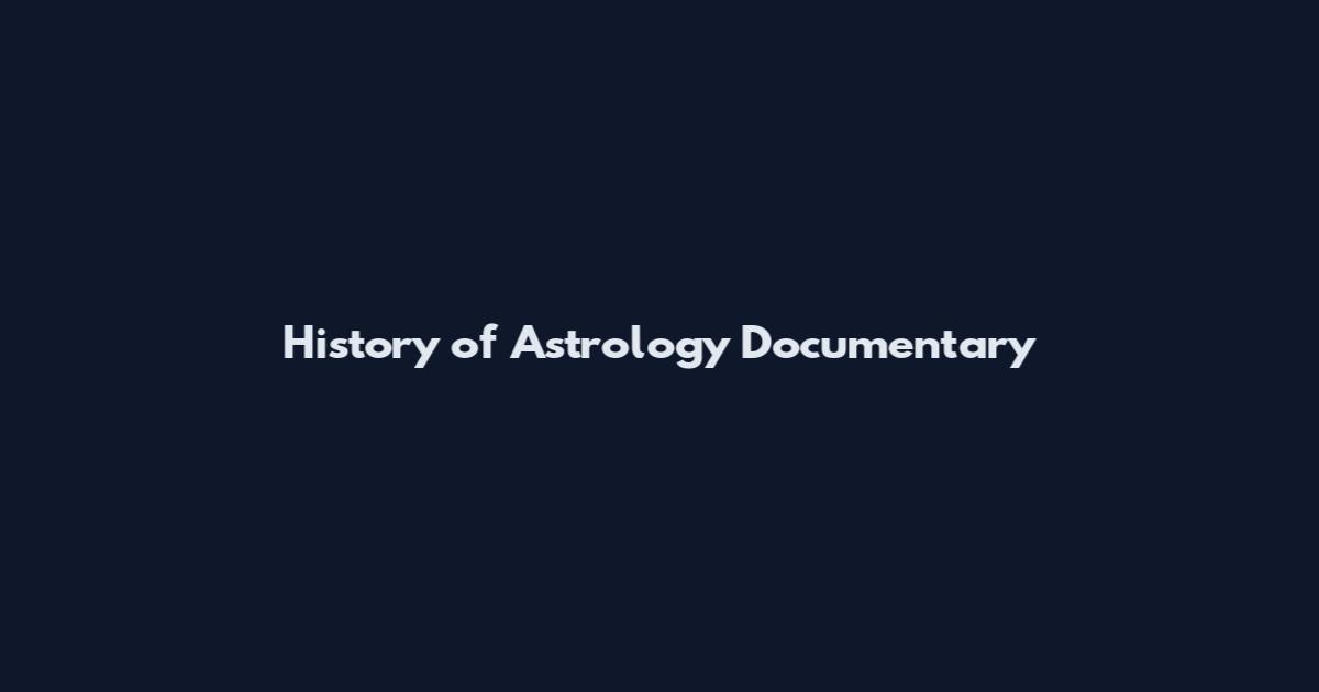 History of Astrology Documentary