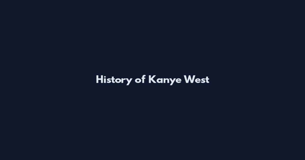 History of Kanye West