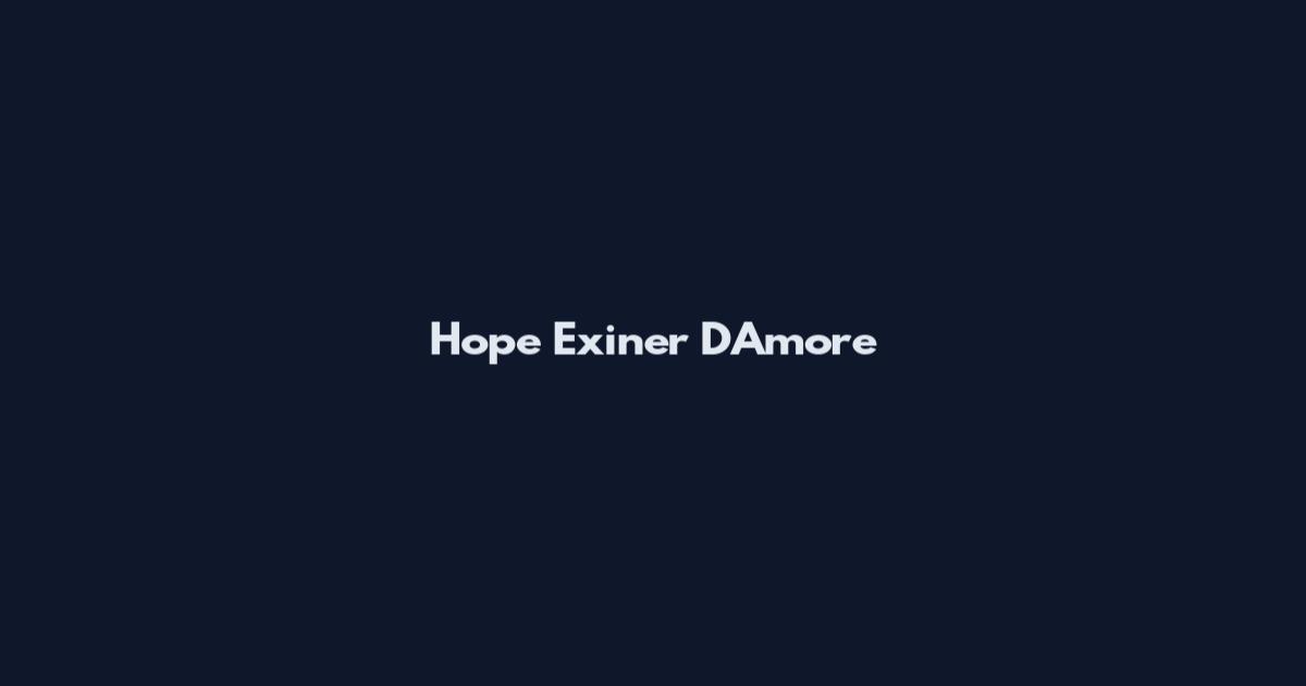 Hope Exiner D'Amore