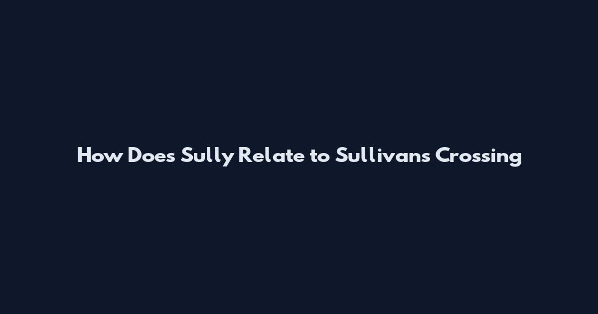 How Does Sully Relate to Sullivan's Crossing
