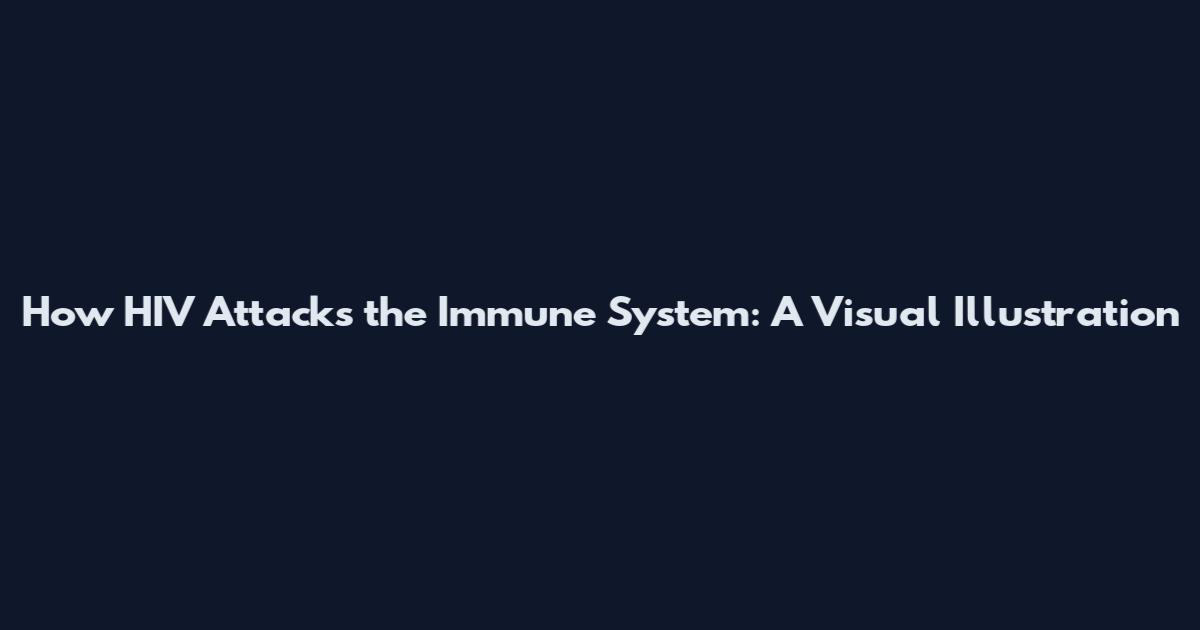 How HIV Attacks the Immune System: A Visual Illustration
