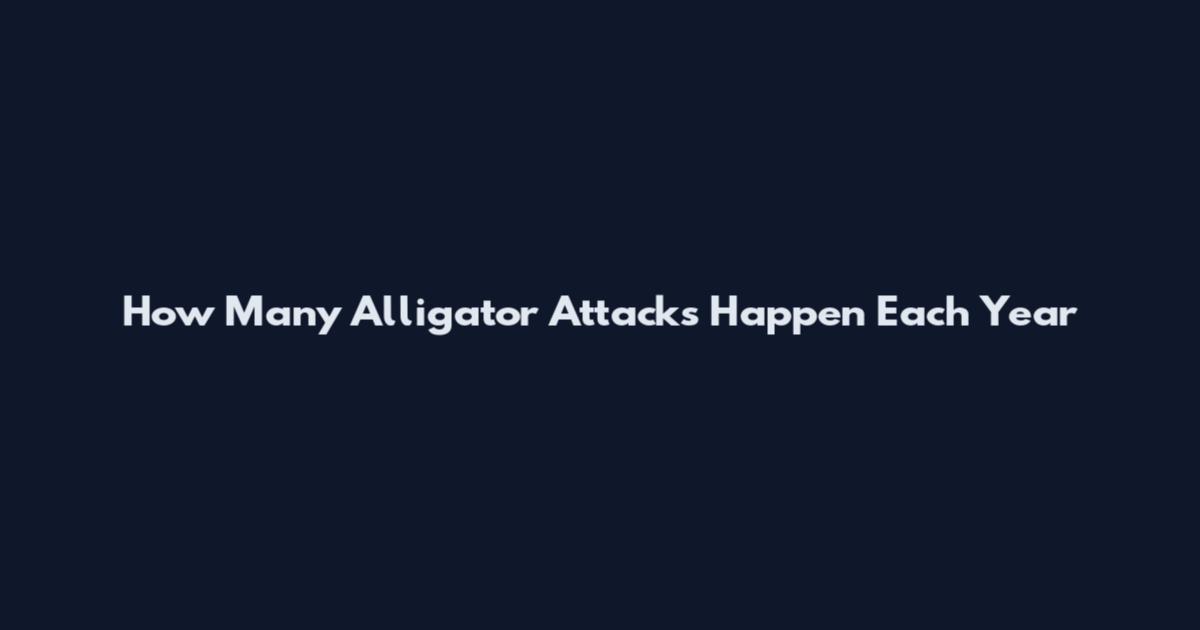 How Many Alligator Attacks Happen Each Year