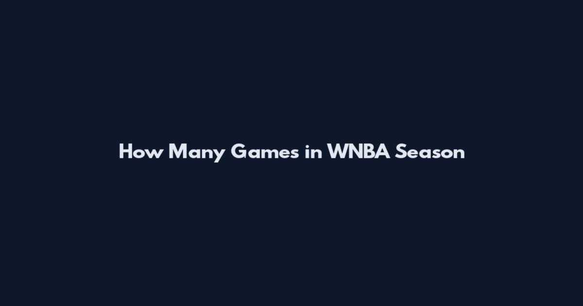 How Many Games in WNBA Season