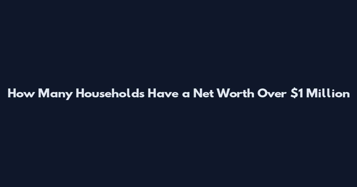 How Many Households Have a Net Worth Over $1 Million