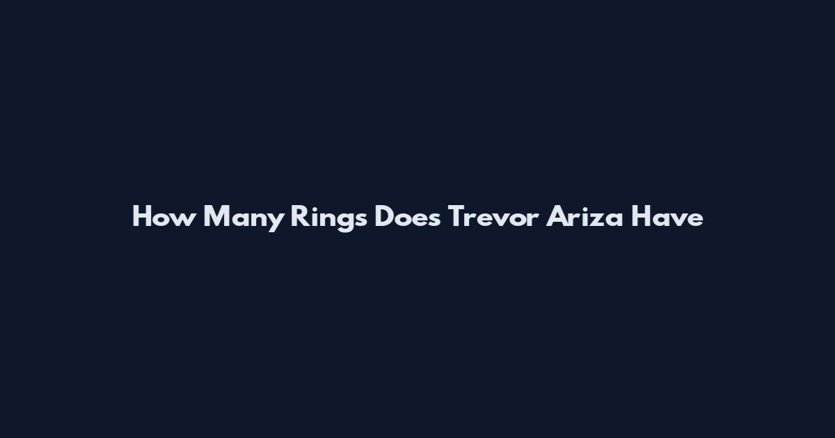 How Many Rings Does Trevor Ariza Have