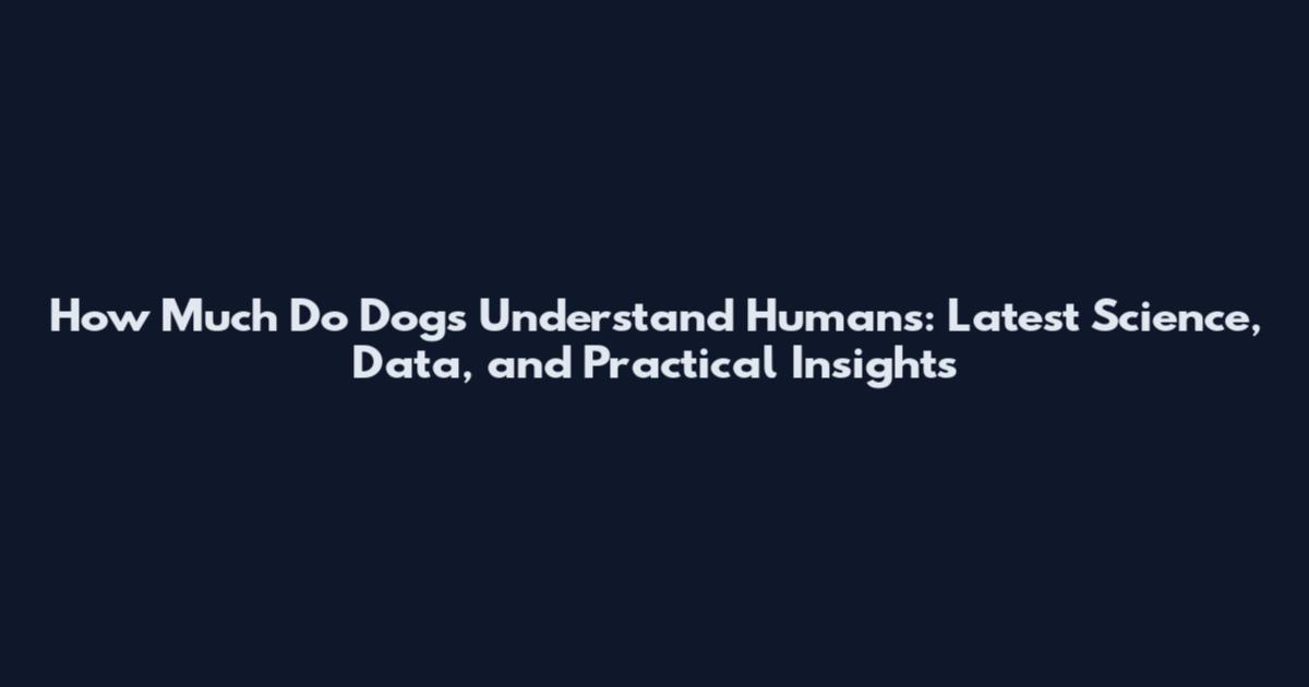 How Much Do Dogs Understand Humans: Latest Science, Data, and Practical Insights