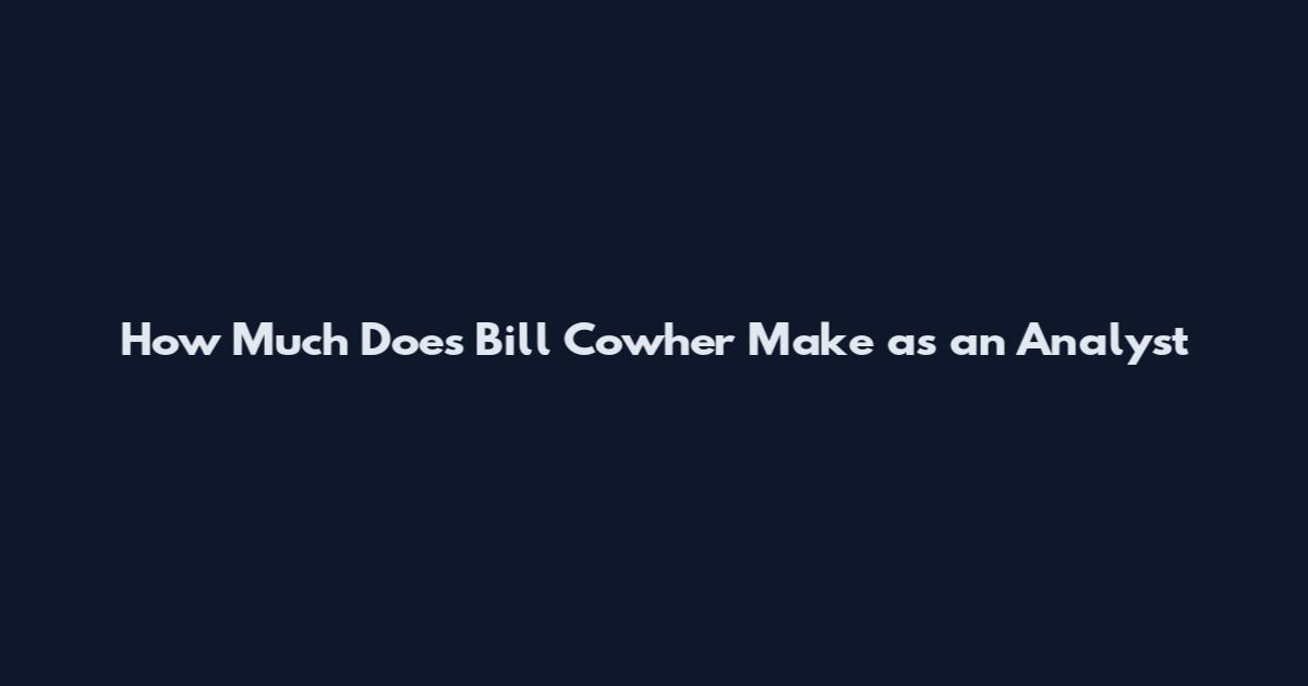 How Much Does Bill Cowher Make as an Analyst
